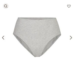 SKIMS COTTON JERSEY FULL BRIEF | LIGHT HEATHER GREY XXS NEW